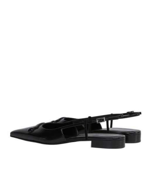 Marni Black Leather Trunkaroo Pointed Toe Slingback