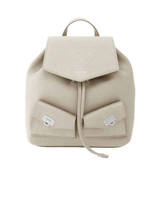 Ferragamo Natural Multipocket Mini Backpack