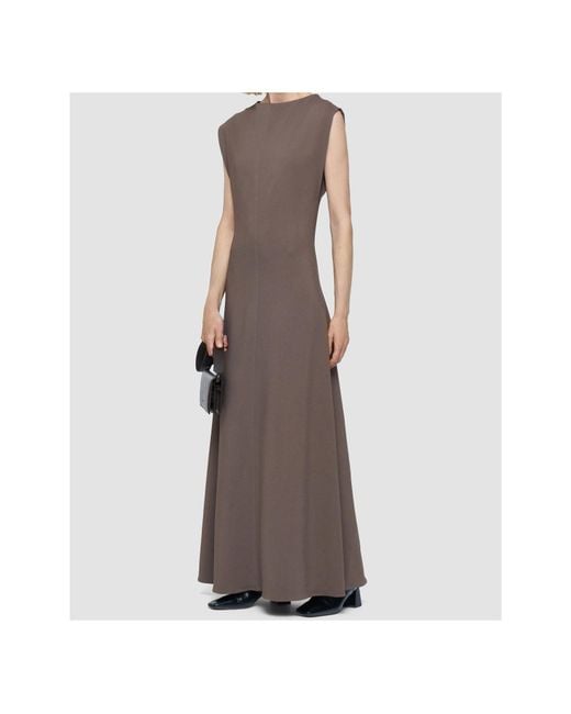 Joseph Brown Sleeveless Midi Dress