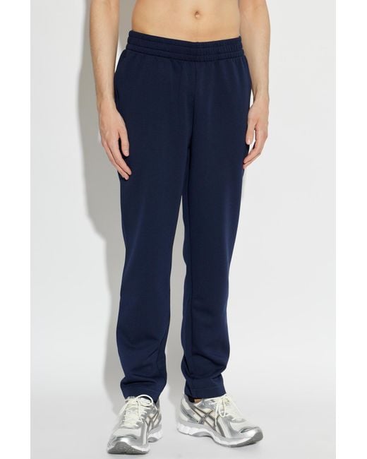 Lacoste Blue Logo-Appliqué Track Pants for men