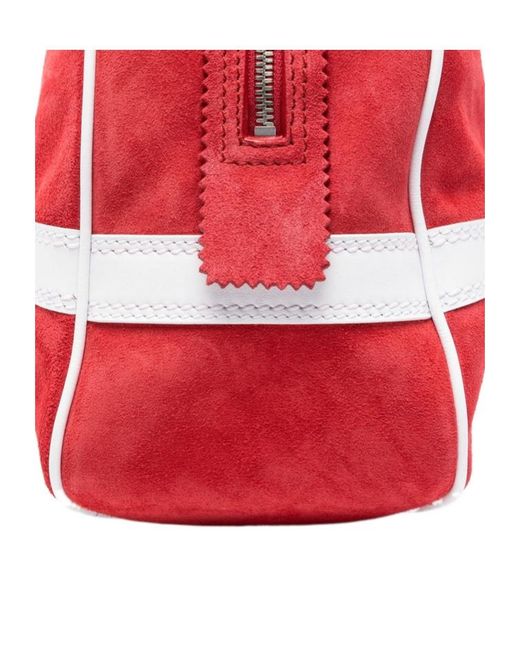 Dries Van Noten Red Striped Design Shoulder Bag for men