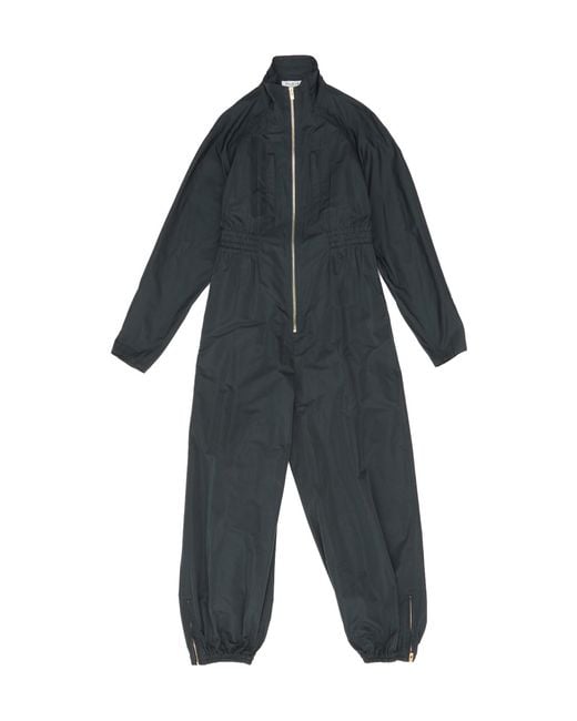 Alaïa Blue Alaïa High Neck Zipped Jumpsuit