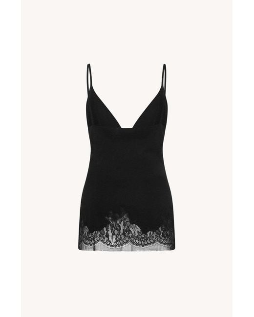 The Row Black Sleeveless Top