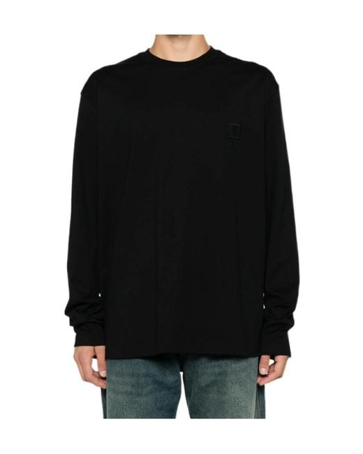 Wooyoungmi Black Logo-Print Sweater for men