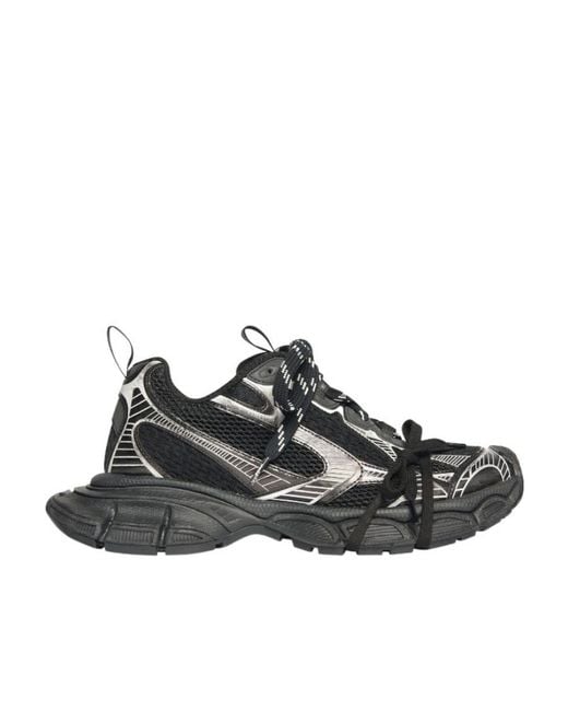 Balenciaga Black 3Xl Lace-Up Sneakers for men
