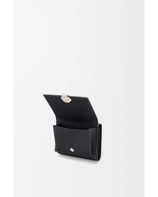 Loewe Black Pebble Trifold Wallet