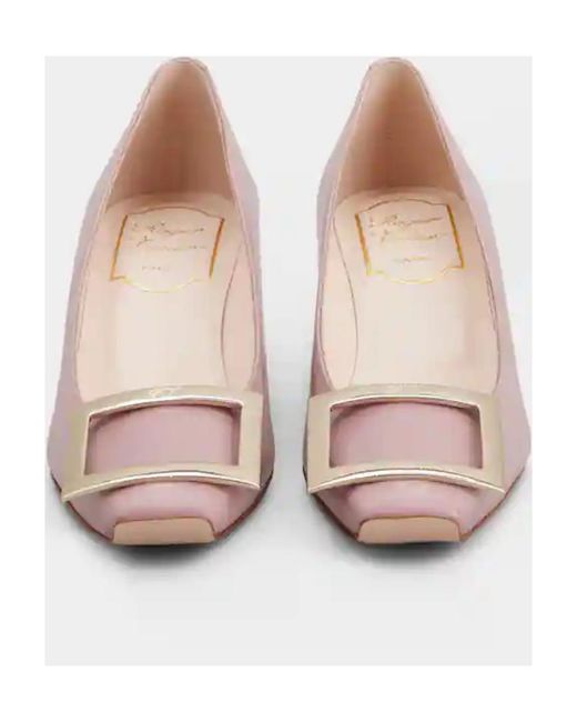 Roger Vivier Pink Trompette Logo Heels