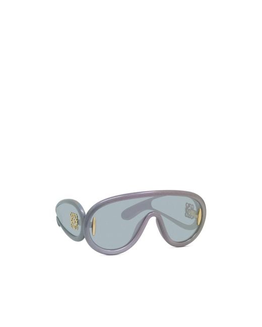 Loewe Gray Shield Frame Sunglasses