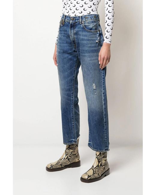 R13 Blue Belt-Loop Jeans