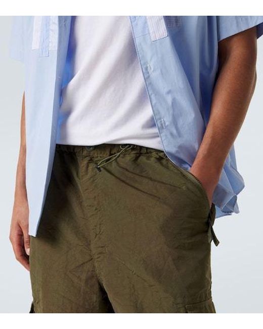 Comme des Garçons Green Drawstring Cargo Pants for men