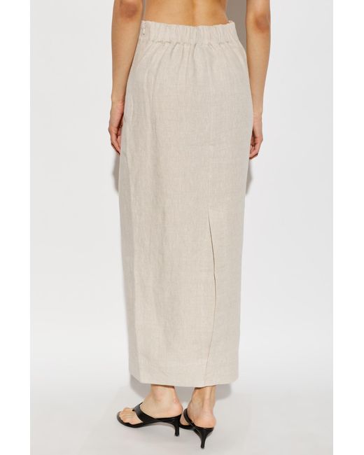 Posse White Emma Midi Skirt