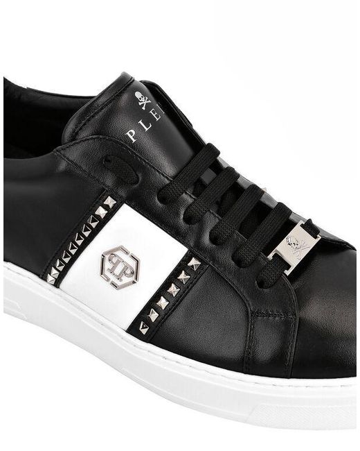 Philipp Plein Black Logo Details Casual Sports Shoes for men