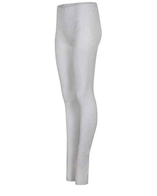 GIUSEPPE DI MORABITO Gray Lace Leggings