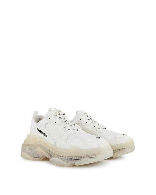 Balenciaga White Logo Casual Shoes