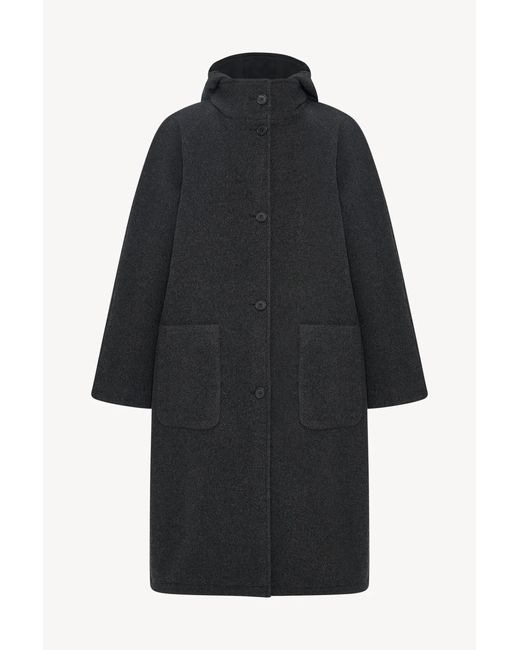 The Row Black Nikar Hooded Coat for men
