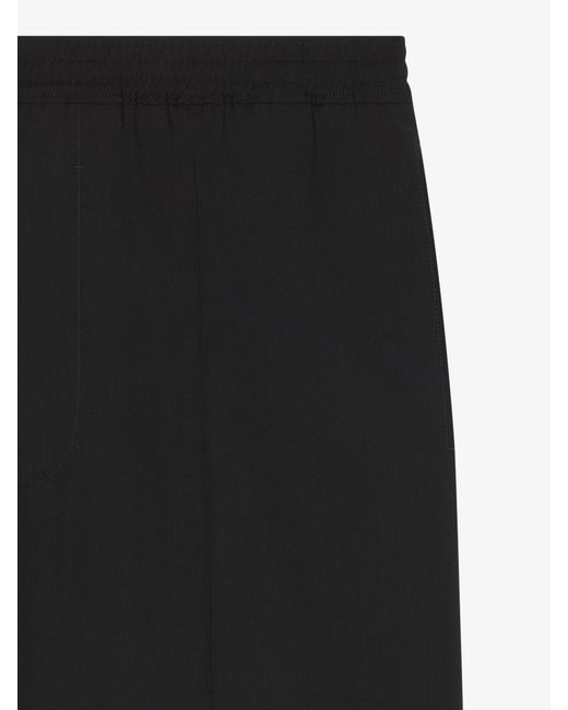 Givenchy Black Elasticated Waist Bermuda Shorts for men