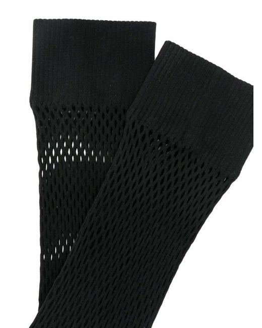Comme des Garçons Black Mesh-Knit Socks for men