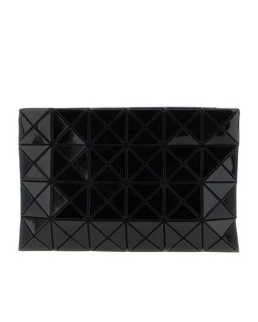 Issey Miyake Black Geometric Pattern Crossbody Bag
