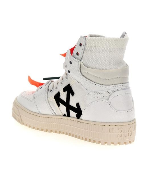 Off-White c/o Virgil Abloh Gray 3.0 Off Court Lace-Up Sneakers