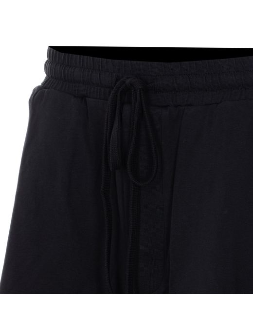 Thom Krom Blue Elastic Waist Drawstring Shorts for men