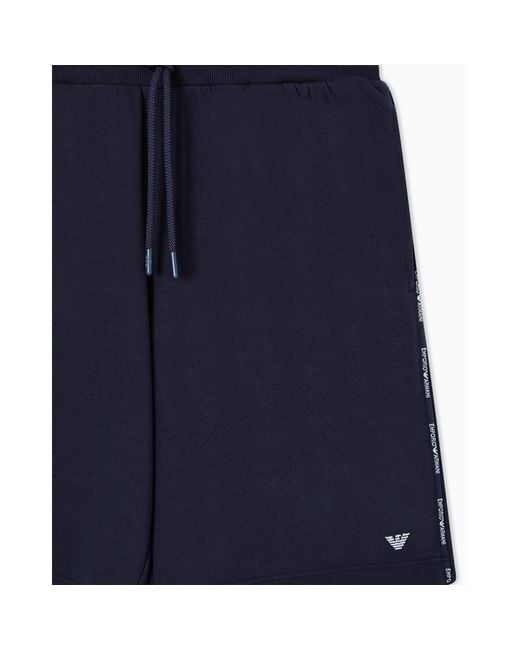 Emporio Armani Blue Loungewear Bermuda for men