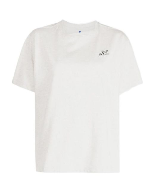 Adererror White Logo Short-Sleeved T-Shirt for men