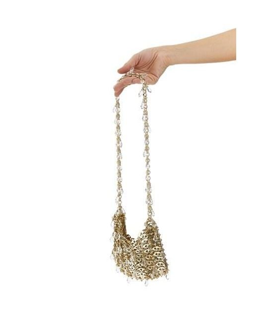 Rabanne White Embellished Chain-Linked Shoulder Bag