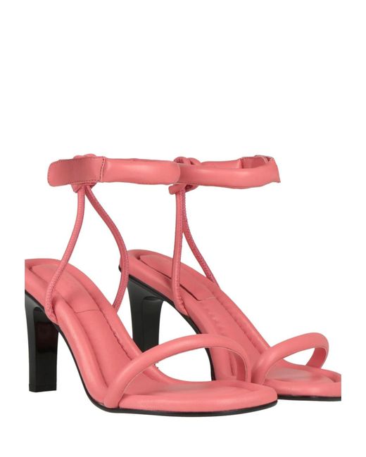 Isabel Marant Pink Minimalist Leather Sandals