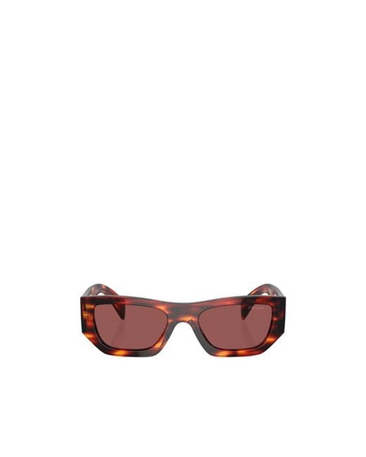 Prada Pink Eyewear Rectangular Frame Sunglasses for men
