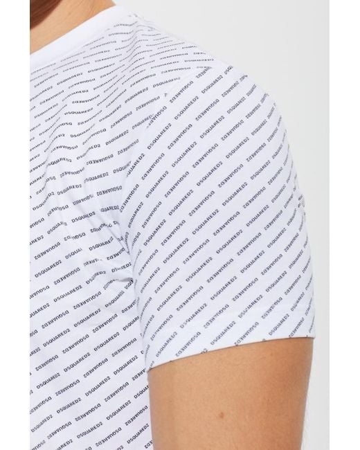 DSquared² White Short-Sleeved T-Shirt And Underwear Set for men