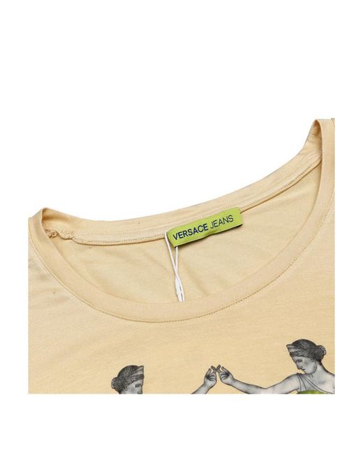 Versace Multicolor T-Shirt With Round Neck And Long Sleeves