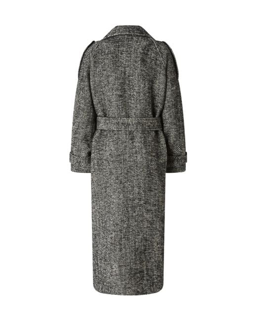 Pinko Gray Long-Sleeved Coat