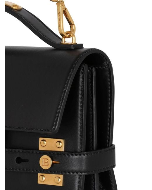 Balmain Black B-Buzz 24 Strapped Shoulder Bag