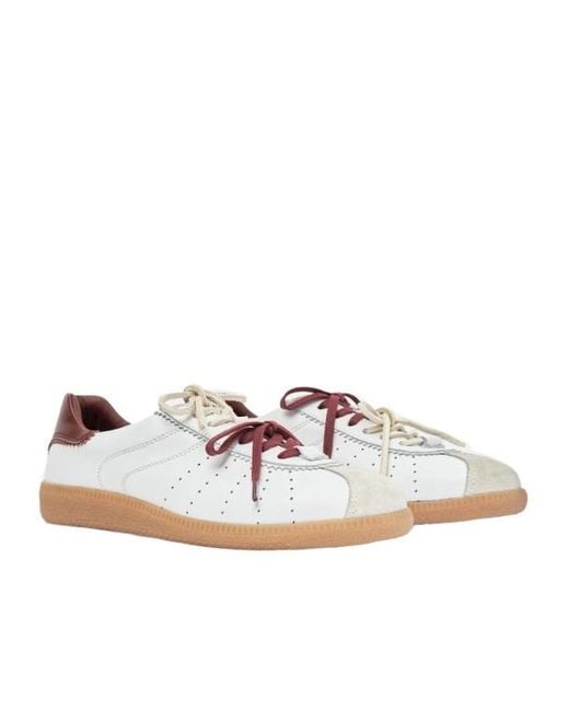 Scarosso White Mariate Lace-Up Sneakers