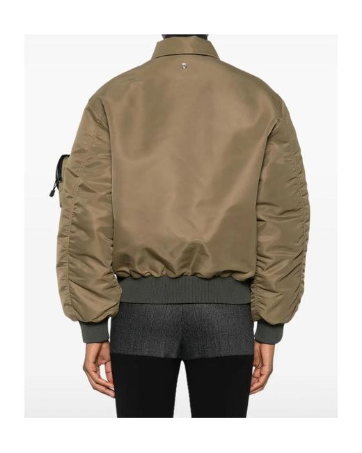 Coperni Green Pocket-Detail Bomber Jacket