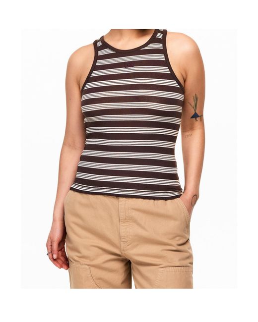 Ganni Brown Striped Vest