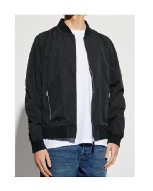AllSaints Black Classic Bomber Jacket for men