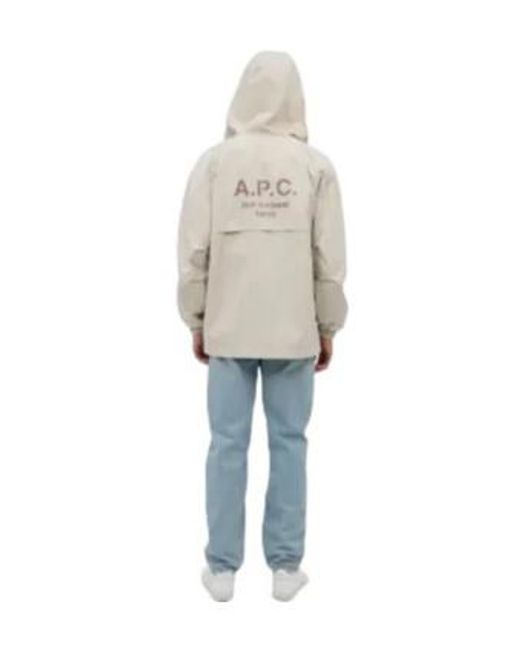 A.P.C. Natural Hooded Jacket for men