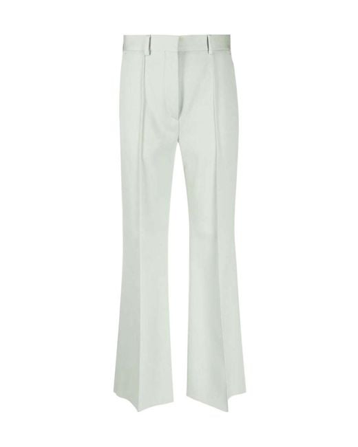 Lanvin Gray High Waist Flared Trousers