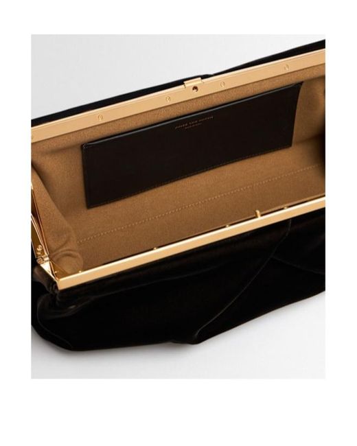 Dries Van Noten Black Large Leather Clutch