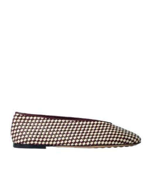 Bottega Veneta White Rosa Ballet Shoes
