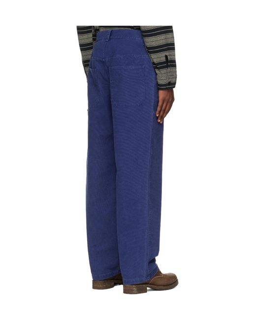 Isabel Marant Blue Ablom Cotton Trousers for men