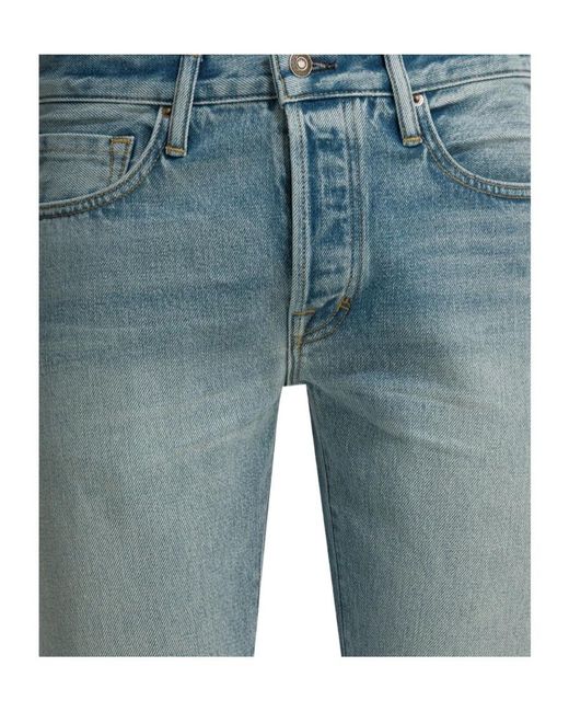 Tom Ford Blue Straight-Leg Jeans for men