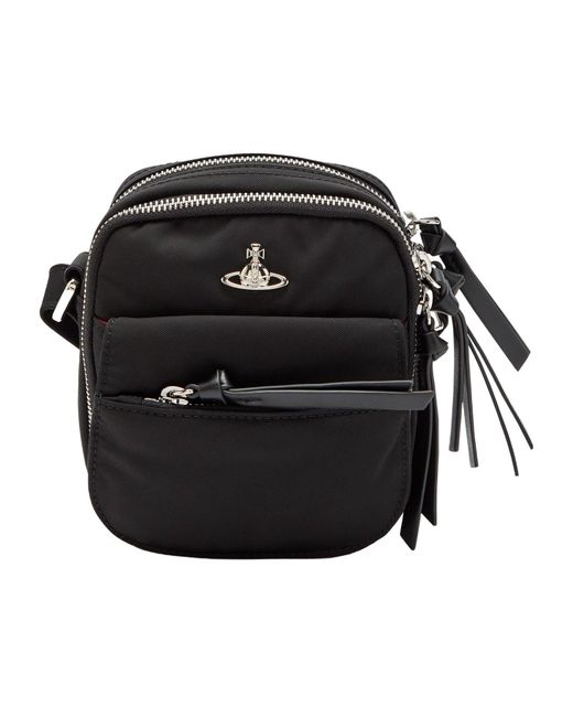 Vivienne Westwood Black Nylon Mini Crossbody Bag for men