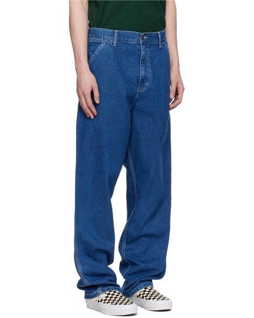 Carhartt Blue Single Knee Pants for men