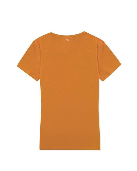 Weekend by Maxmara Orange T-Shirt With Round Neck And Short Sleeves