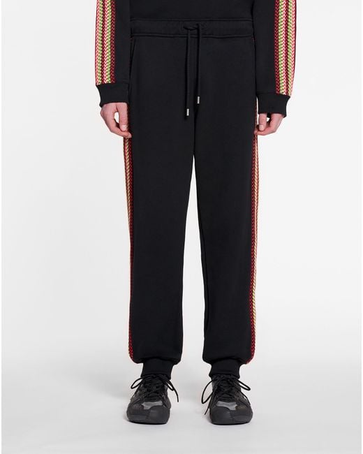 Lanvin Blue Side Curb Drawstring Track Pants for men