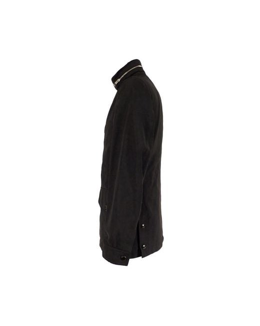 Burberry Blue High-Collar Long-Sleeved Casual Jacket for men