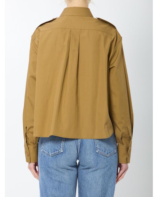 Céline Blue Cropped Shirt