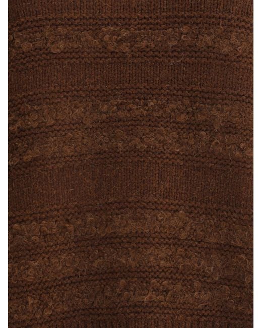 Fabiana Filippi Brown Crewneck Knitted Jumper